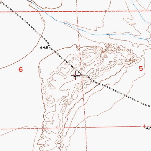 Topographic Map of Palo Verde Mesa, CA