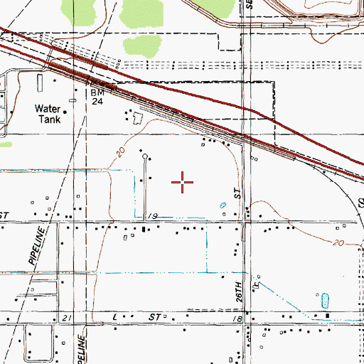 Topographic Map of Pine Grove Valley, TX