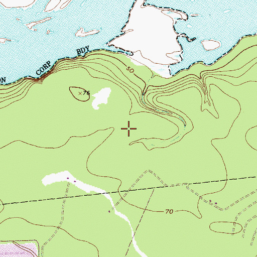 Topographic Map of Pinehurst of Atascocita, TX