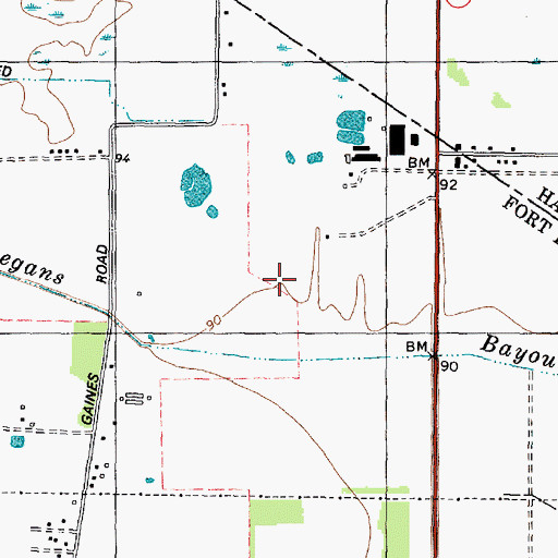Topographic Map of Providence, TX
