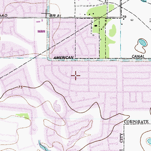 Topographic Map of Quail Valley East, TX