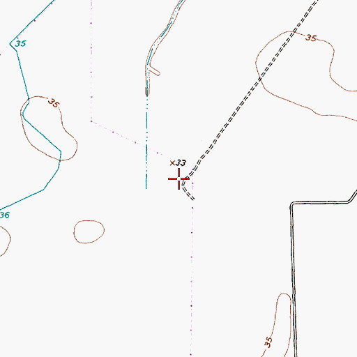 Topographic Map of Rancho Viejo, TX