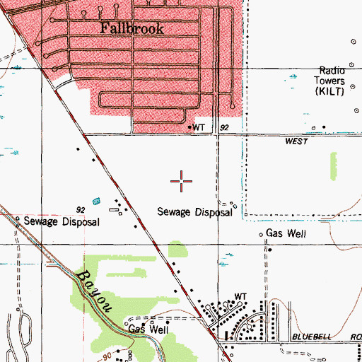 Topographic Map of Ridge Point, TX