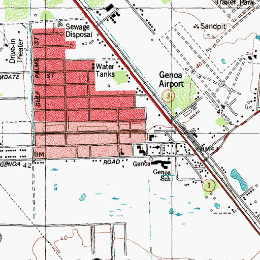 Topographic Map of Sagemont Park, TX
