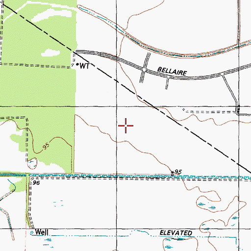 Topographic Map of San Miguel, TX
