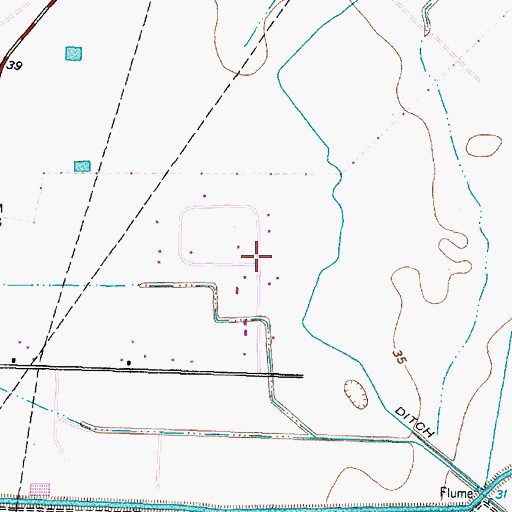 Topographic Map of El Dorado, TX