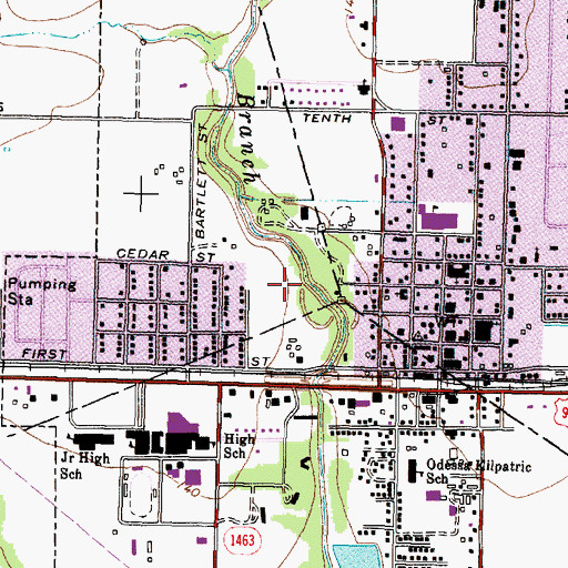 Topographic Map of Fawn Lake, TX