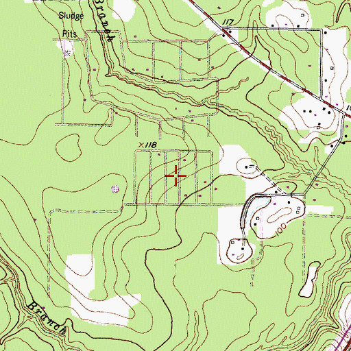 Topographic Map of Forest Estates, TX