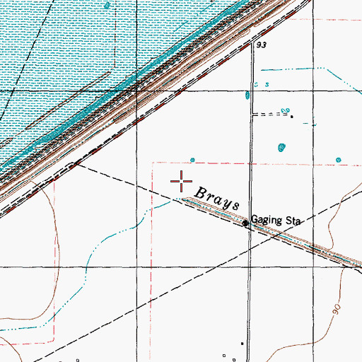 Topographic Map of Forest Wood, TX