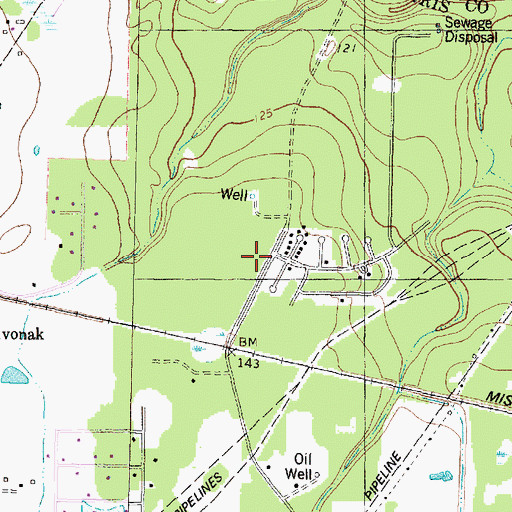 Topographic Map of Fox Hollow, TX