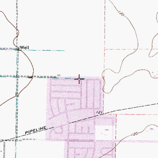 Topographic Map of Glen Cairn, TX