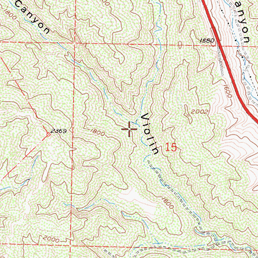 Topographic Map of Palomas Canyon, CA