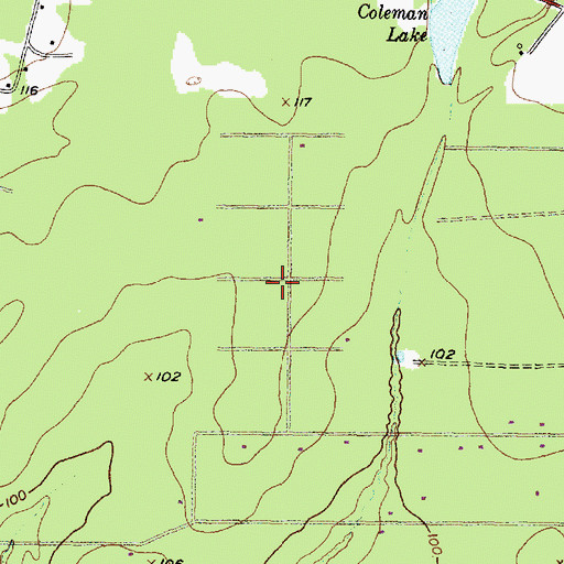Topographic Map of Hill and Dale Terrace, TX