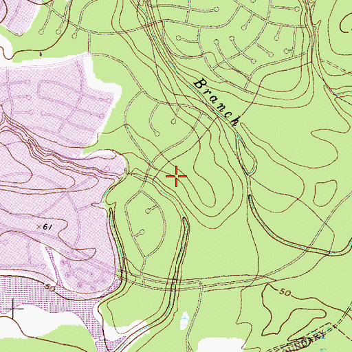 Topographic Map of Hunter Ridge Village, TX
