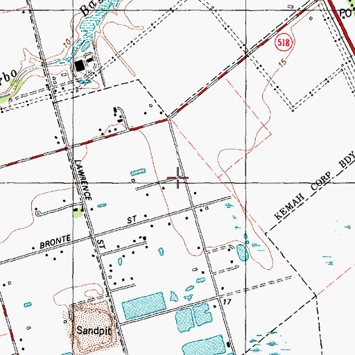 Topographic Map of Kemah Park, TX