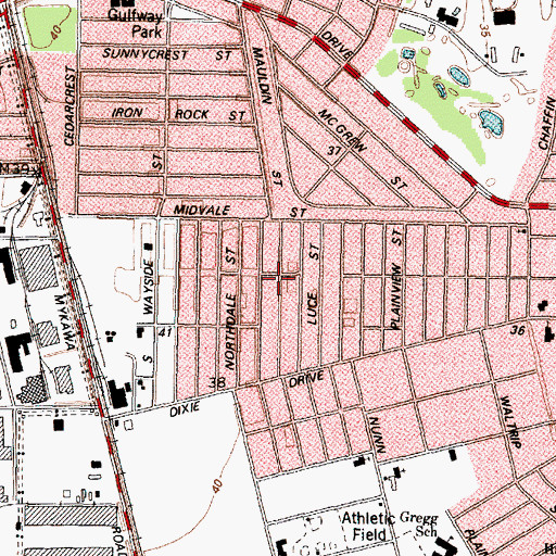Topographic Map of Kings Court, TX