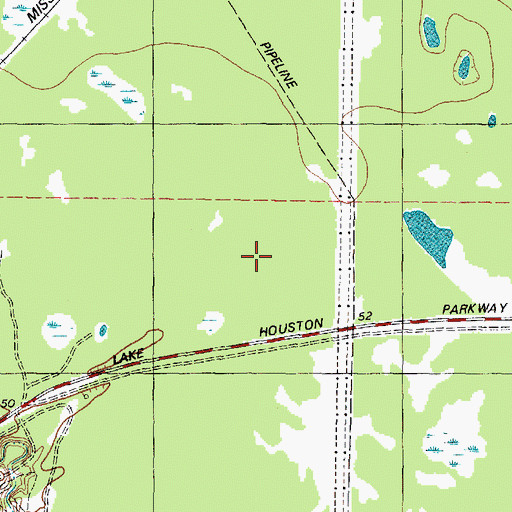 Topographic Map of Kings Lake Forest, TX