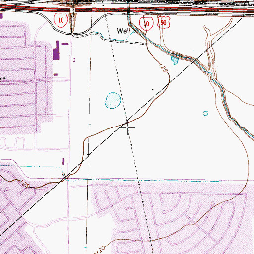 Topographic Map of Mason Park West, TX