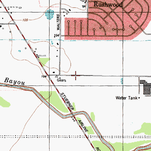 Topographic Map of McKamy Meadow, TX