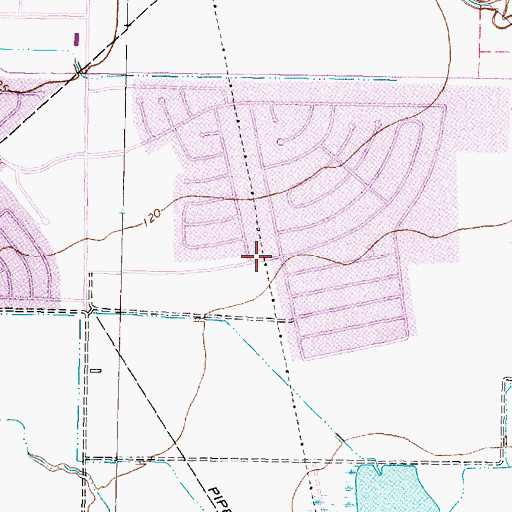 Topographic Map of Memorial Parkway, TX