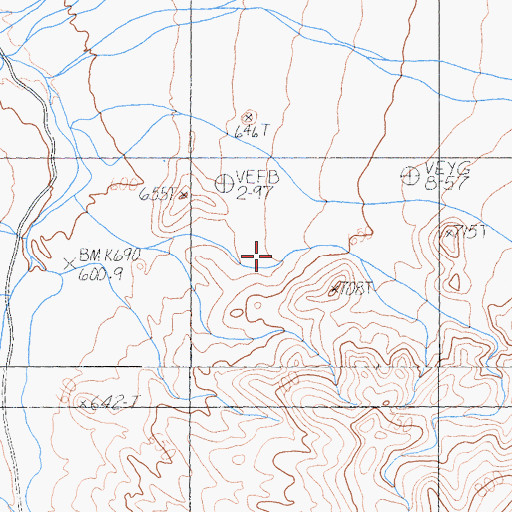 Topographic Map of Panamint Valley, CA
