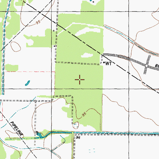 Topographic Map of Mission Bend South, TX