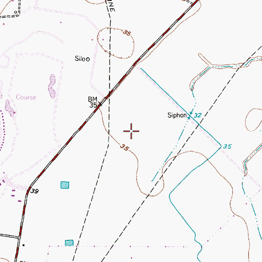 Topographic Map of Mission Estates, TX