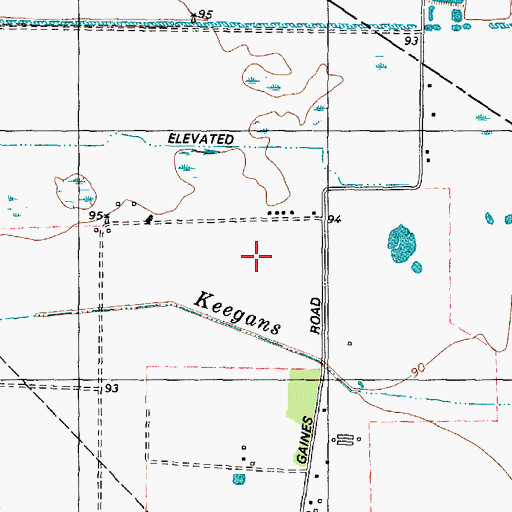 Topographic Map of Mission Glen, TX