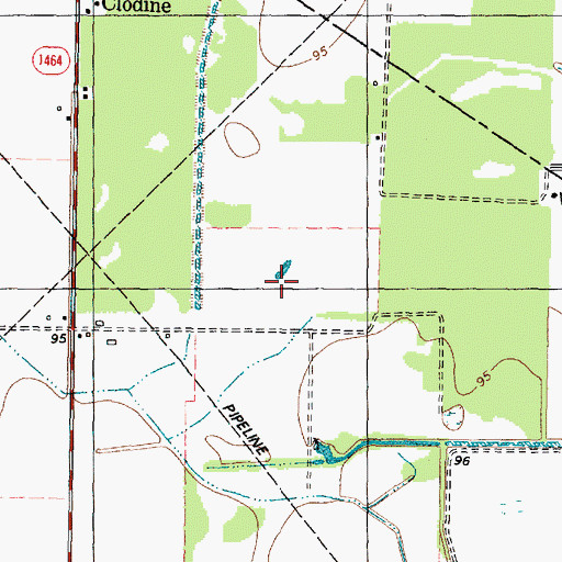 Topographic Map of Mission West, TX