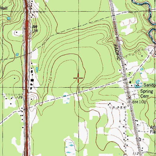 Topographic Map of Northgate Crossing, TX
