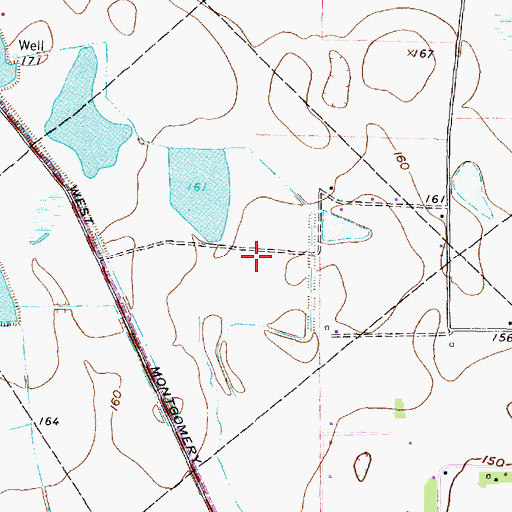 Topographic Map of Northpointe East, TX