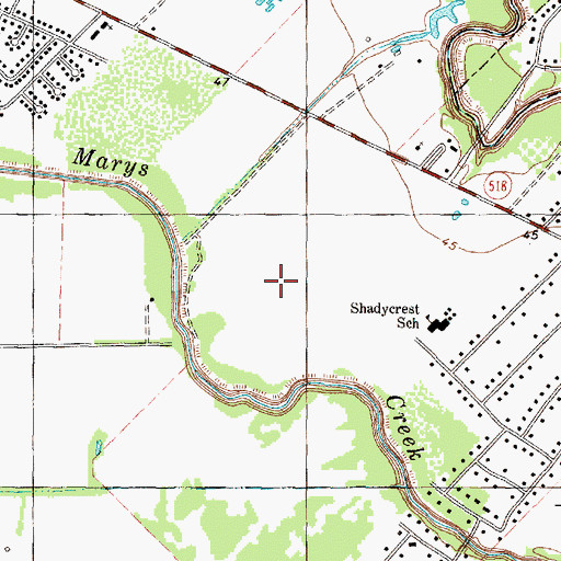 Topographic Map of Parkview, TX