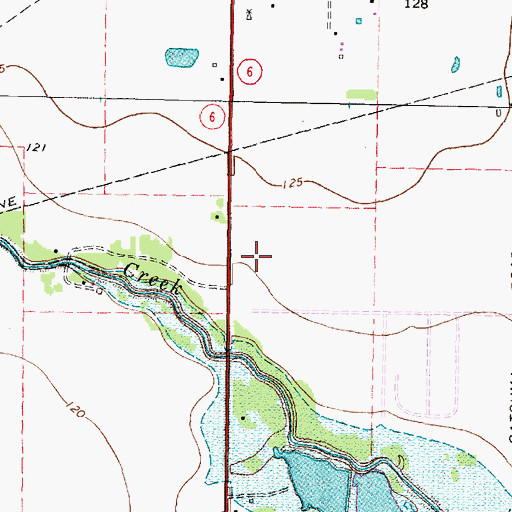 Topographic Map of Hearthstone Corners Shopping Center, TX