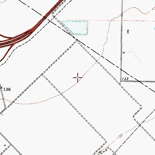 Topographic Map of Katy Mills Mall Shopping Center, TX
