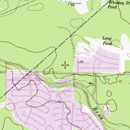 Topographic Map of Northpark Place Shopping Center, TX