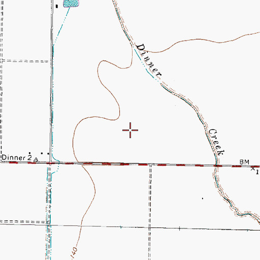 Topographic Map of Tealbrook, TX