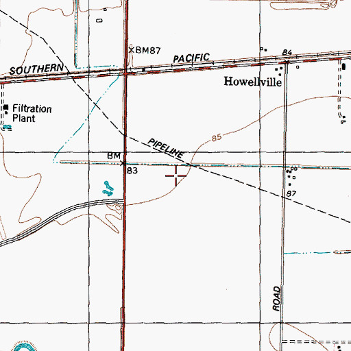Topographic Map of The Commons at Presidio Square Shopping Center, TX