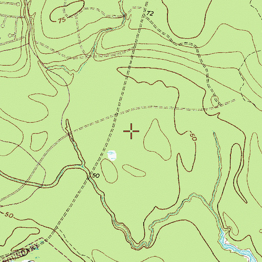 Topographic Map of Town Center Shopping Center, TX
