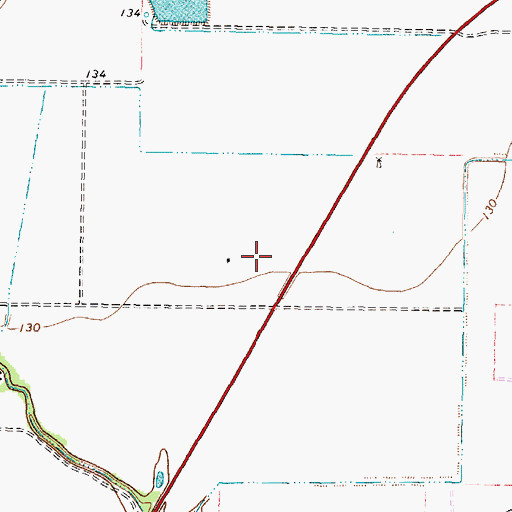 Topographic Map of Town Square Shopping Center, TX