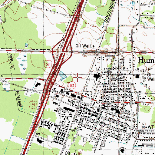 Topographic Map of Township Center II Shopping Center, TX