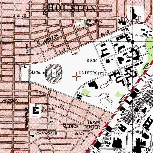 Topographic Map of West Lot 1, TX