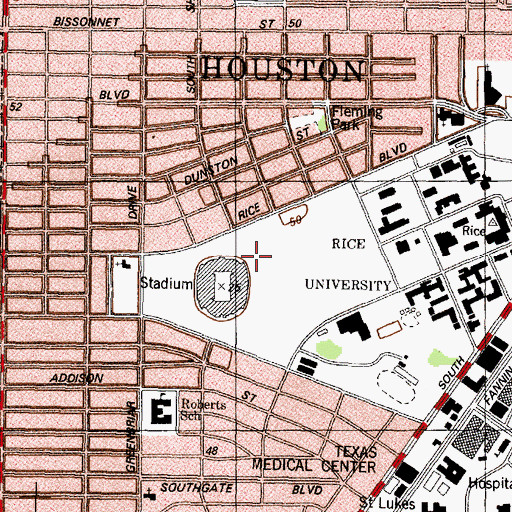 Topographic Map of West Lot 3, TX