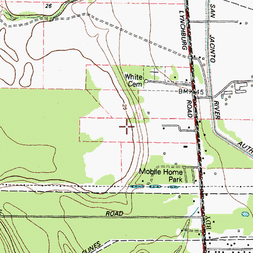 Topographic Map of Battleground Speedway, TX