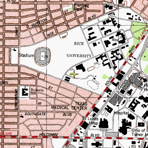 Topographic Map of Cameron Field, TX