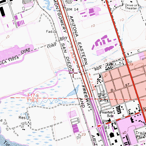 Topographic Map of Paradise Valley, CA