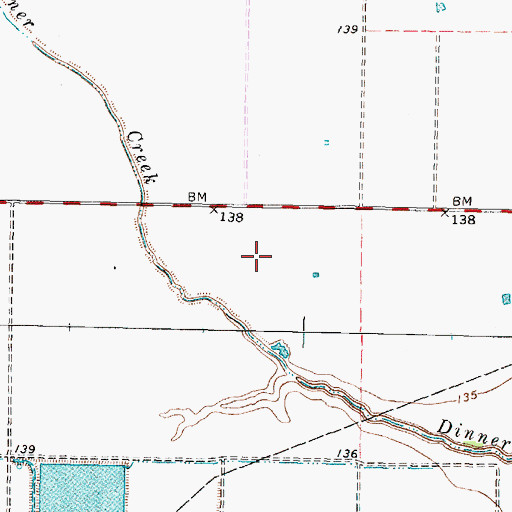 Topographic Map of Amhurst, TX