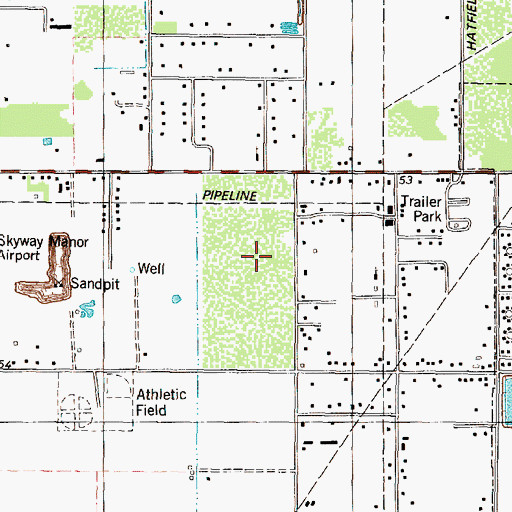 Topographic Map of West Oaks, TX