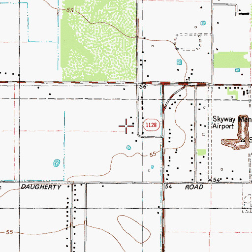 Topographic Map of Westchester Estates, TX