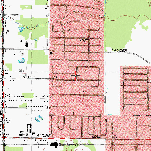 Topographic Map of Western Homes, TX
