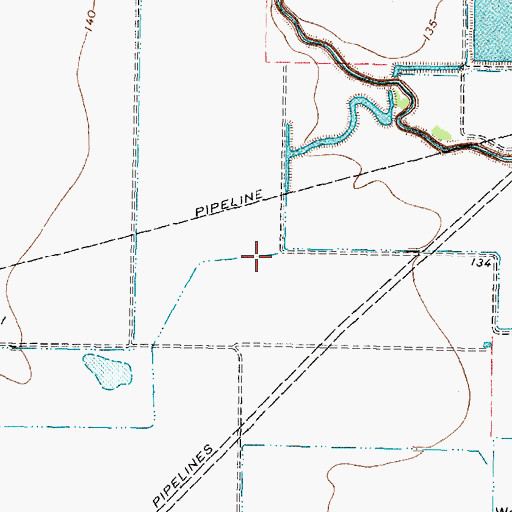 Topographic Map of Westfield Village, TX